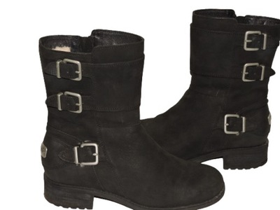 UGG AUSTRALIA WILCOX BOTKI OCIEPLANE SKÓRA r.38