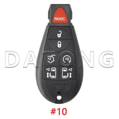 DATONG WORLD CAR REMOTE KEY SHELL CASE PARA JEEP CHEROKEE DODGE 300C ~61307  