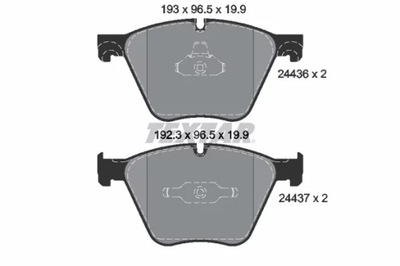 ZAPATAS DE FRENADO PARTE DELANTERA 2443601/TEX  