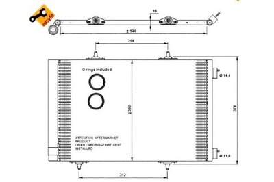 NRF 35779 КОНДЕНСАТОР, КОНДИЦИОНЕР