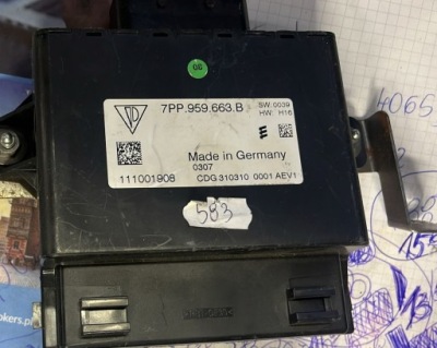 Vw touareg стабилизатор напряжения 7pp959663b фото №1
