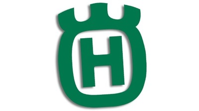 Wycinana naklejka HUSQVARNA logo zielona