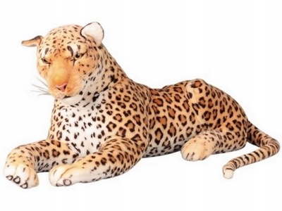 PANTERA KOT LEOPARD duży PLUSZAK JAK ŻYWY 100+55cm