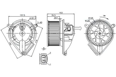 AIR BLOWER MERCEDES NISSENS  