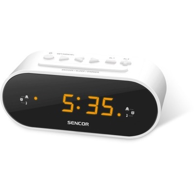 Radiobudzik FM Zegar Sencor SRC1100 Podwójny Alarm