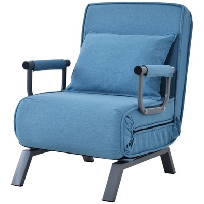 Fotel rozkładany Arhatreya odcienie niebieskiego