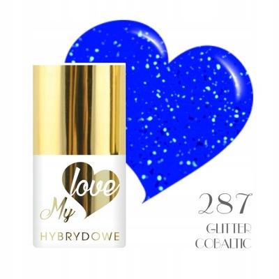 Lakier Hybrydowy MyLove UV/LED 287 Glitter Cobalic