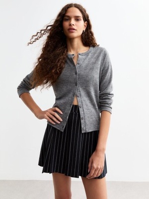 NEW LOOK GRANATOWA SPÓDNICA PASKI (46)