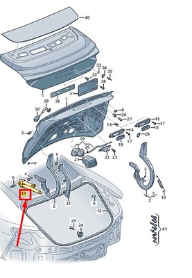 Audi e-tron gt rear left trunk lid drive unit 4j3827851b фото №1