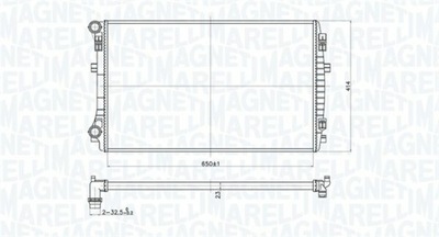 RADUADOR SISTEMA DE REFRIGERACIÓN DEL MOTOR 350213173400  