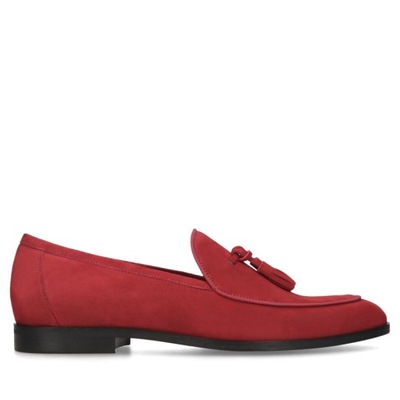 Czerwone loafersy Hugo 39