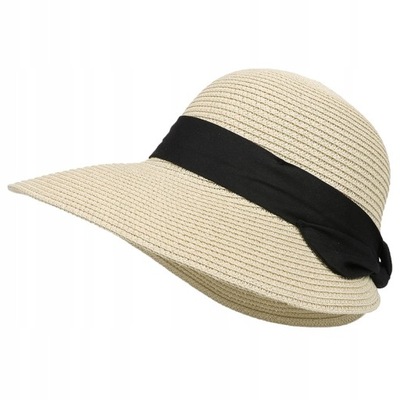 Damski letni kapelusz tkany Słomka Hat Beach