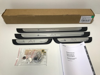 Молдинг накладки порог подсвеченная audi a1 комплект фото №1