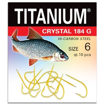 Haczyki Titanium Crystal 184 nr.6 - Robinson