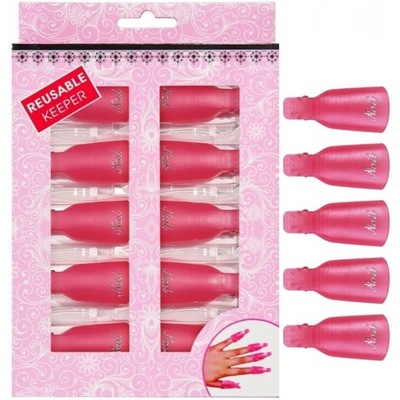 Klipsy Do Ściągania Hybrydy Manicure 10 szt.