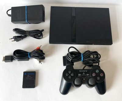 KONSOLA PLAYSTATION 2 SCPH-70004 Z ORYGINALNYM PADEM, KARTA SONY 8MB