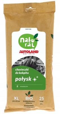 AUTOLAND NATURAL CHUSTECZKI DO KOKPITU Z POŁYSKIEM