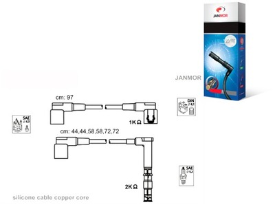 ПРОВОДИ ЗАПАЛЕННЯ JANMOR 280 DRL311 49307 85500