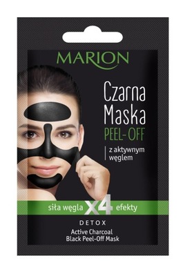 MARION Czarna maska peel-off Aktywny Węgiel DETOX