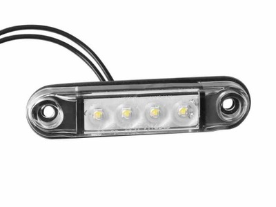 Lampa obrysowa typu SLIM 4x LED, 12/24V, biała