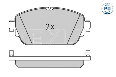 MEYLE КОЛОДКИ ТОРМОЗНЫЕ ПЕРЕД MERCEDES C A205 C C205 C T-MODEL S205 C