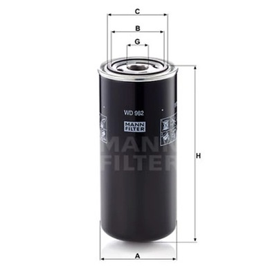 FILTRO ACEITES MANN-FILTER WD 962  