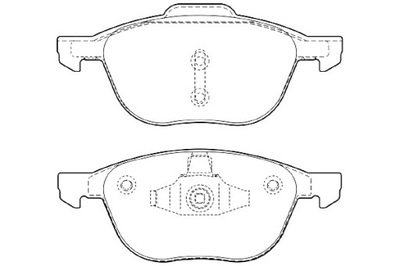 VALEO КОЛОДКИ ТОРМОЗНЫЕ Z NRS VOLVO C70 2.0 ДИЗЕЛЬ 10 2010-