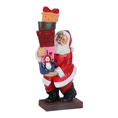 Żywica Święty Mikołaj Figurki świąteczne Ozdoby dekoracyjne Rękodzieło w stylu A