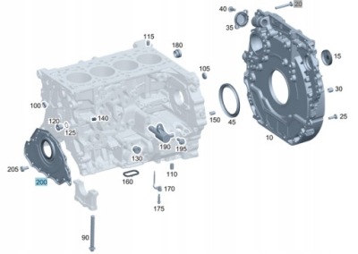 Оригінальний ущільнювач вала з корпус om654 фото №1