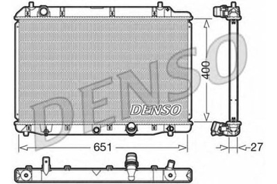 Denso радиатор wody honda cr-v ii 2.2 ctdi rd_ фото №1