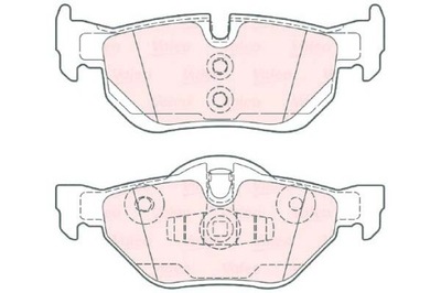 VALEO ZAPATAS DE FRENADO BMW PARTE TRASERA E84 91 VALEO  