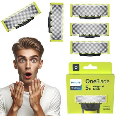 5X OSTRZA DO GOLARKI PHILIPS ONEBLADE QP230/50 ONE BLADE KOŃCÓWKI WYMIENNE