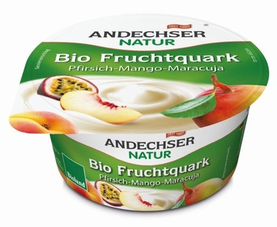 Twarożek brzoskwinia-mango-marakuja 20% tł. BIO 150 g ANDECHSER