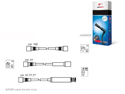 Провода зажигания janmor 90442064 90350555 161253 фото №1