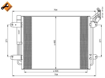 KONDENSATORIUS KONDICIONAVIMO VW TIGUAN NRF35848 