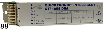 STATECZNIK ELEKTRONICZNY OSRAM QUICKTRONIC INTELLIGENTL QTI 1x58 DIM