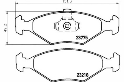 Textar тормозные колодки тормозные fiat palio siena 1.0-1.7d фото №1
