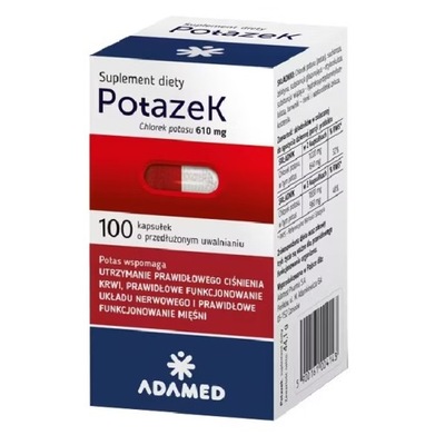 Suplement diety PotazeK potas kaps 100 ml 100 szt.