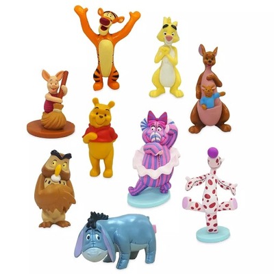 DISNEY Figurki KUBUŚ PUCHATEK OSIOŁEK 24H Prosiaczek 9 szt Tygrys