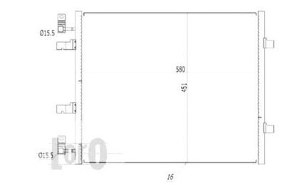 CONDENSADOR DE ACONDICIONADOR OPEL DEPO  