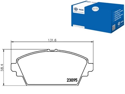 HELLA PAGID ZAPATAS DE FRENADO 410604U125 410604U126  