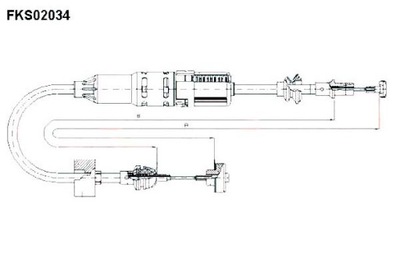 CABLE CONJUNTO DE EMBRAGUE VW POLO 93- Z SAMOREGULACJA FTE  