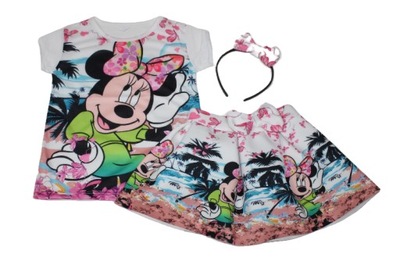 MINNIE komplet T-shirt Spódnica 122/128 cm 7-8 lat