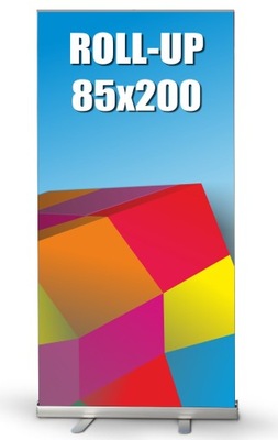 Roll-up Rollup 85x200 cm wydruk blockout
