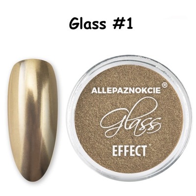 Pyłek lustrzany GLASS EFFEKT efekt szkła mix kolor