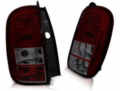 Фонари светодиодный dacia duster 10-17 red-smoke led полоса фото №1