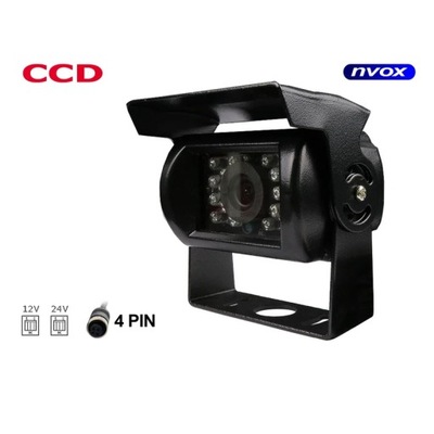 DE AUTOMÓVIL CÁMARA RETROVISOR 4PIN CCD SHARP EN METALOWEJ CUERPO 12V  