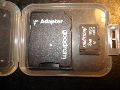 karta micro SD 8 gb z adapterem SD nowa