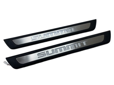 Накладка порог wewntrzna левая + правая led summit jeep grand cherokee wk2 фото №1