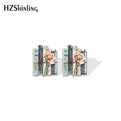 2023 New Floral Books Stud Earring Book With